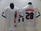 Cardinals 28 Nolan Arenado White Nike 2021 MLB All-Star Flexbase Jersey,baseball caps,new era cap wholesale,wholesale hats